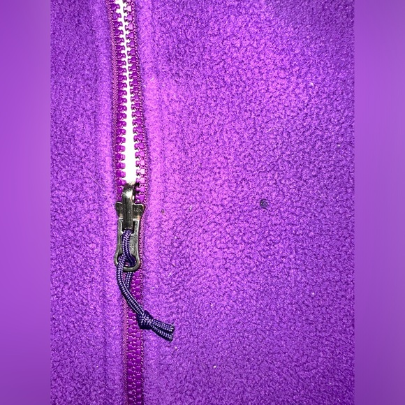 North Face purple full zip fleece jacket size L - Picture 10 of 10